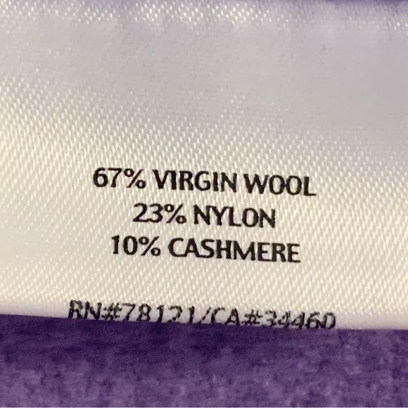 Eileen Fisher Virgin Boiled Wool Cashmere Blend Cardigan Size M - Picture 5 of 9